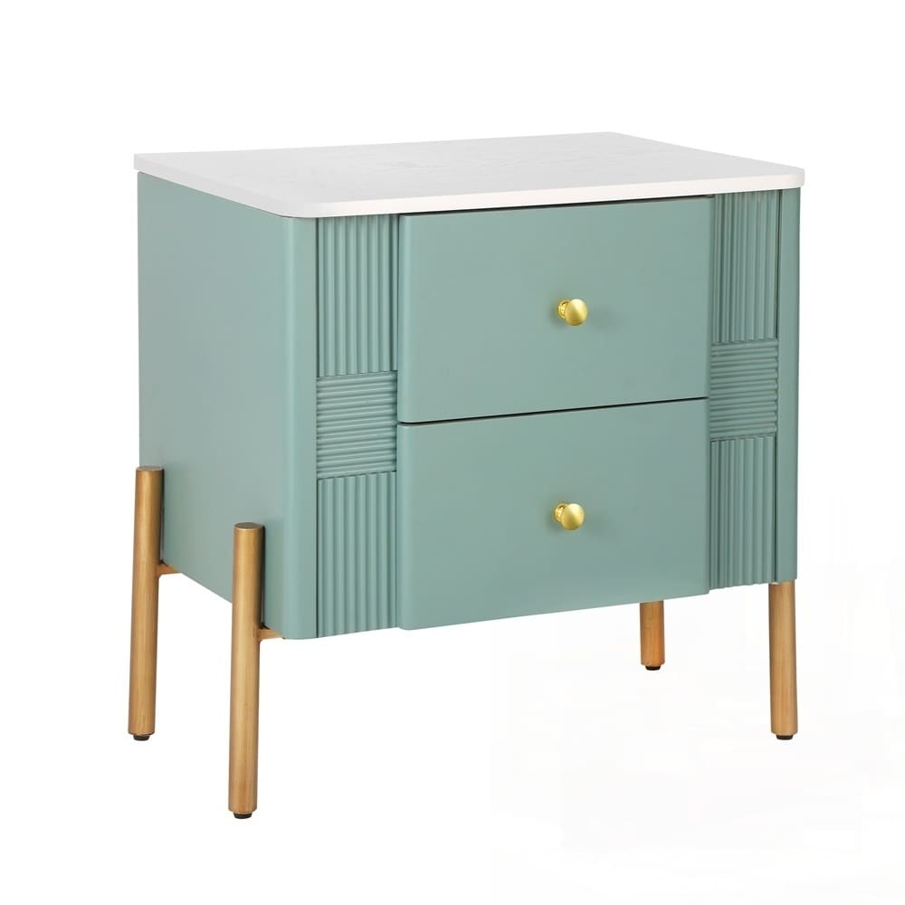 Modern Nightstand with 2 Storage Drawer