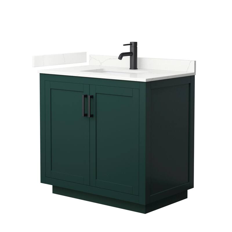 Wyndham Collection WCF292936S-QTZ-UNSMXX Miranda 36" Free Standing