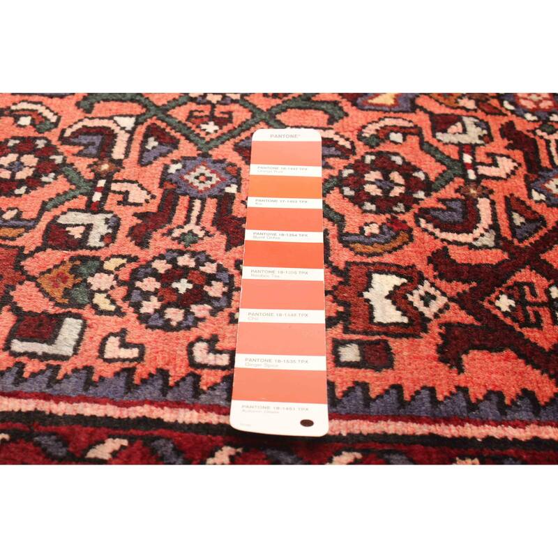 ECARPETGALLERY Hand-knotted Andelz Red Wool Rug - 2' 10" x 9' 10"