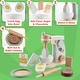 preview thumbnail 5 of 5, Hey Play Wooden Toy Mixer for Kids Kitchen Playset - 9-Piece Toddler Cooking Set for Ages 3 and Up