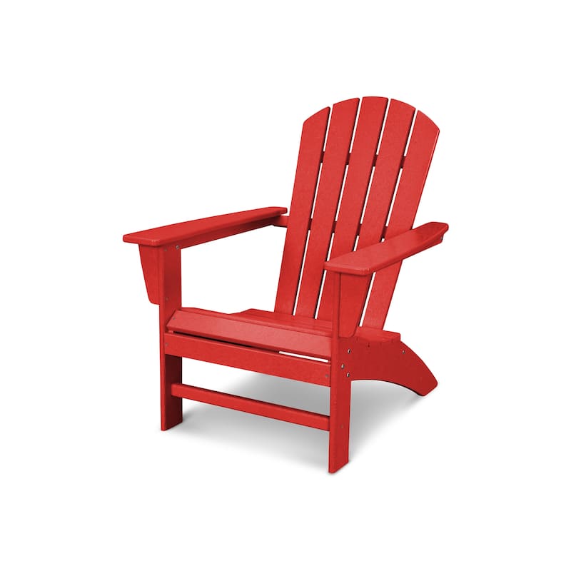 POLYWOOD Nautical Adirondack Polywood Chair - Sunset Red
