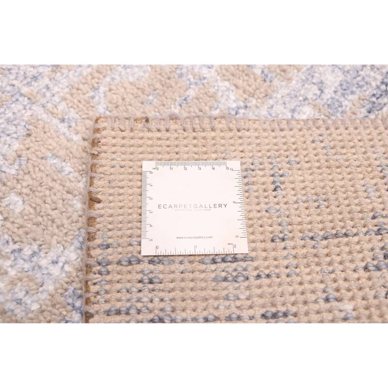 ECARPETGALLERY Hand-knotted Elysian Taupe Silk, Wool Rug - 8'2 x 11'7