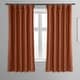 preview thumbnail 1 of 8, Exclusive Fabrics Bellino 63 In Room Darkening Curtain (1 Panel) - 50 x 63 Persimmon