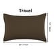 preview thumbnail 19 of 46, 2 Pcs Zippered Pillowcases, Brushed Microfiber Pillow Case Cover Travel(14"x20") - Brown