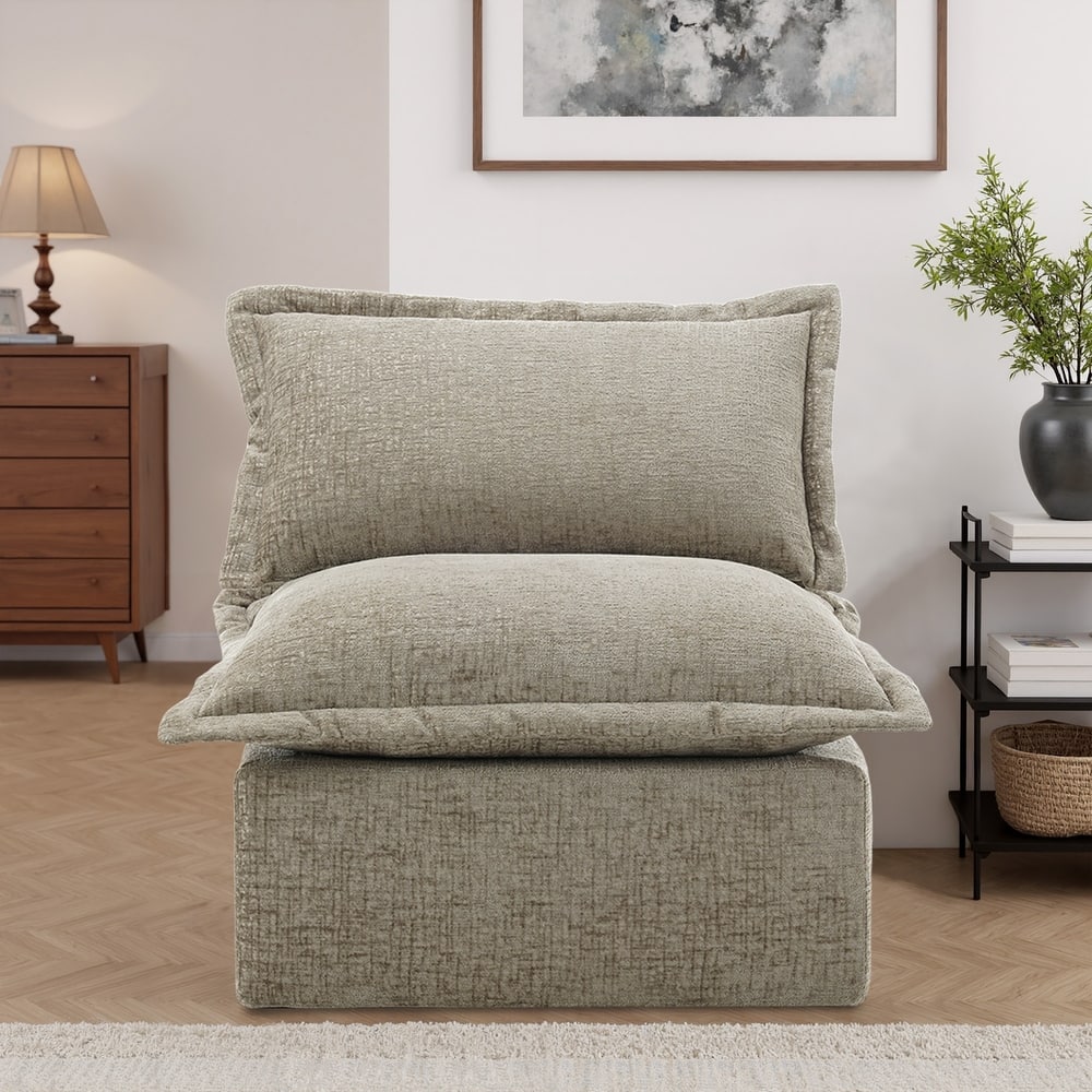 Comfy Cloud Chenille Upholstered Modular Sectional Sofa