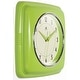 preview thumbnail 15 of 63, Infinity Instruments Retro 9.25-inch Square Wall Clock - 9.25 x 1.875 x 9.5
