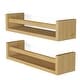 preview thumbnail 27 of 27, Wallniture Elba Wall Mounted Kids Shelves Nursery Storage Toy Organizer Wood Bookshelf, Set of 2