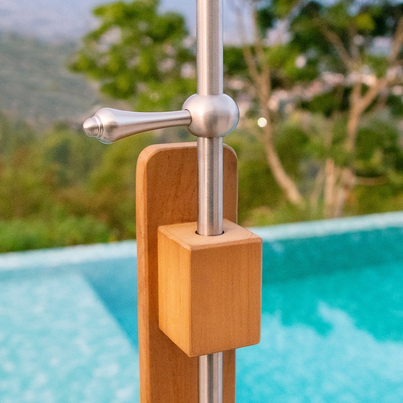 Cambridge Casual Oliver Teak Wood Freestanding Outdoor Shower