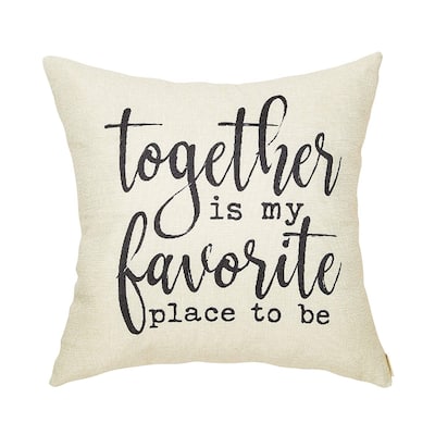 Throw Pillow Case Cushion Cover with Words