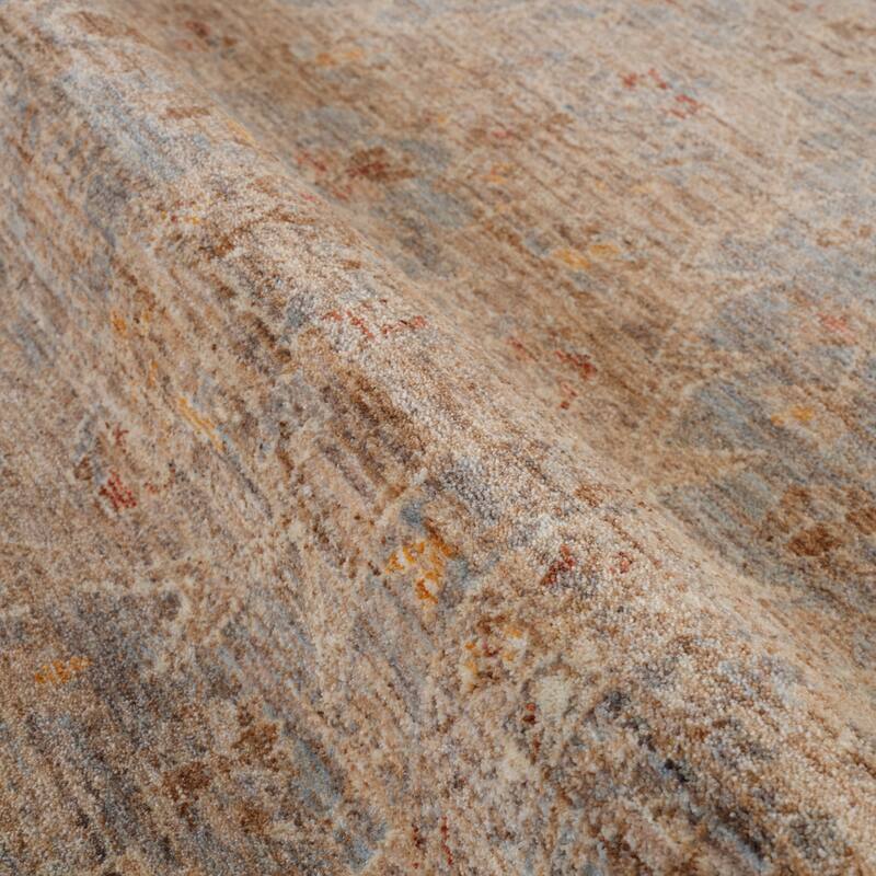 Albany Vintage Power-Loom Blue Area/Runner Rug