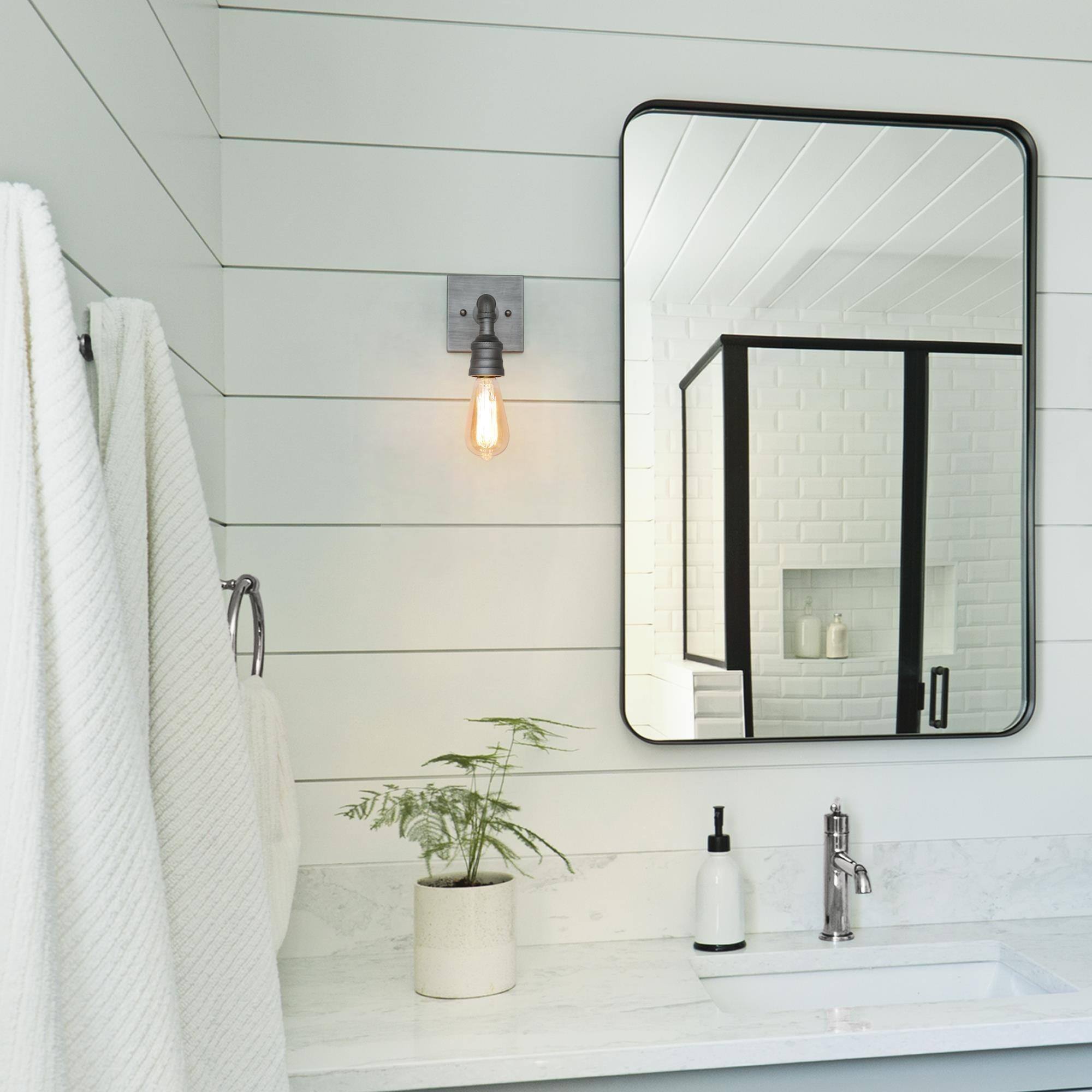 Ballon Industrial 1-Light Wall Sconces Bathroom Vanity Wall Lights ...
