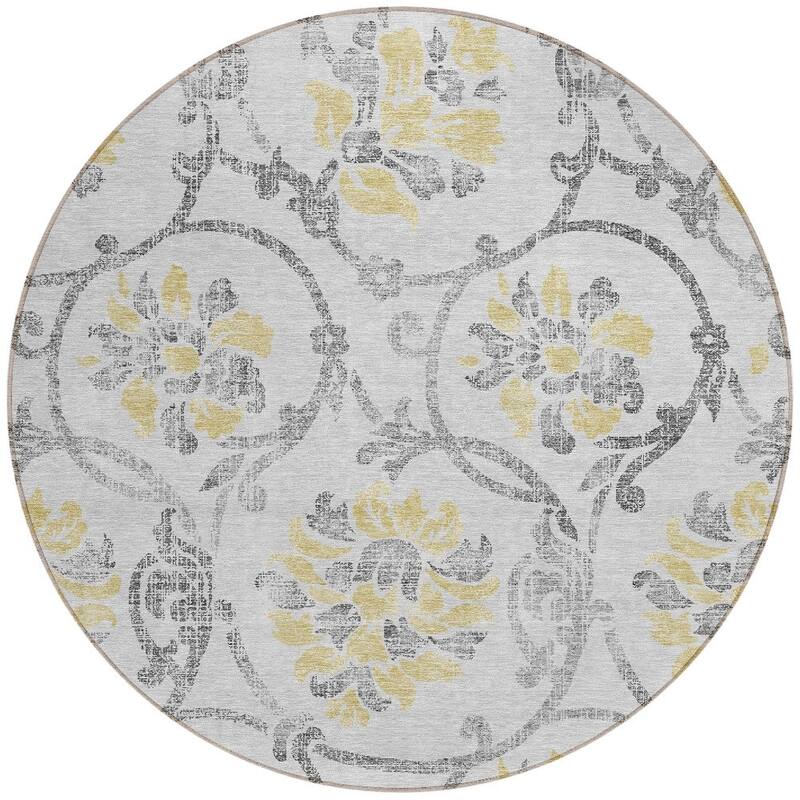 HomeRoots Floral Traditional Rectangle Outdoor Rug