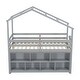 preview thumbnail 8 of 18, Playhouse Design Loft Bed with Roof Frame, Under Bed Shelving Storage, Guardrails, Ladder, Twin