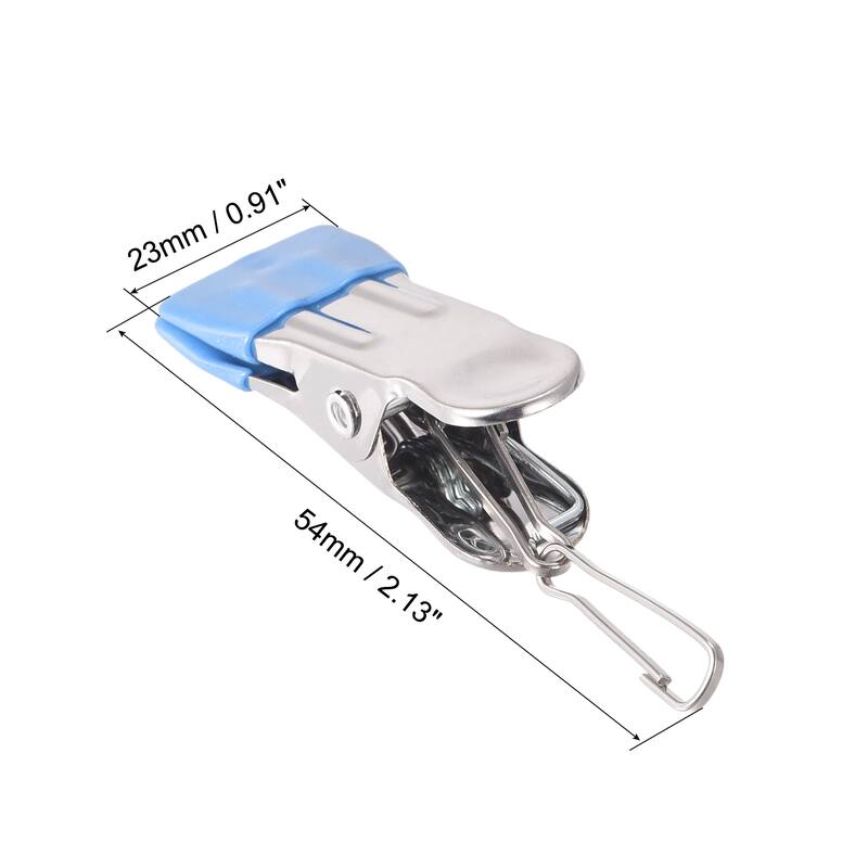 Uxcell Laundry Clips with Buckle, Stainless Steel Hanging Hooks