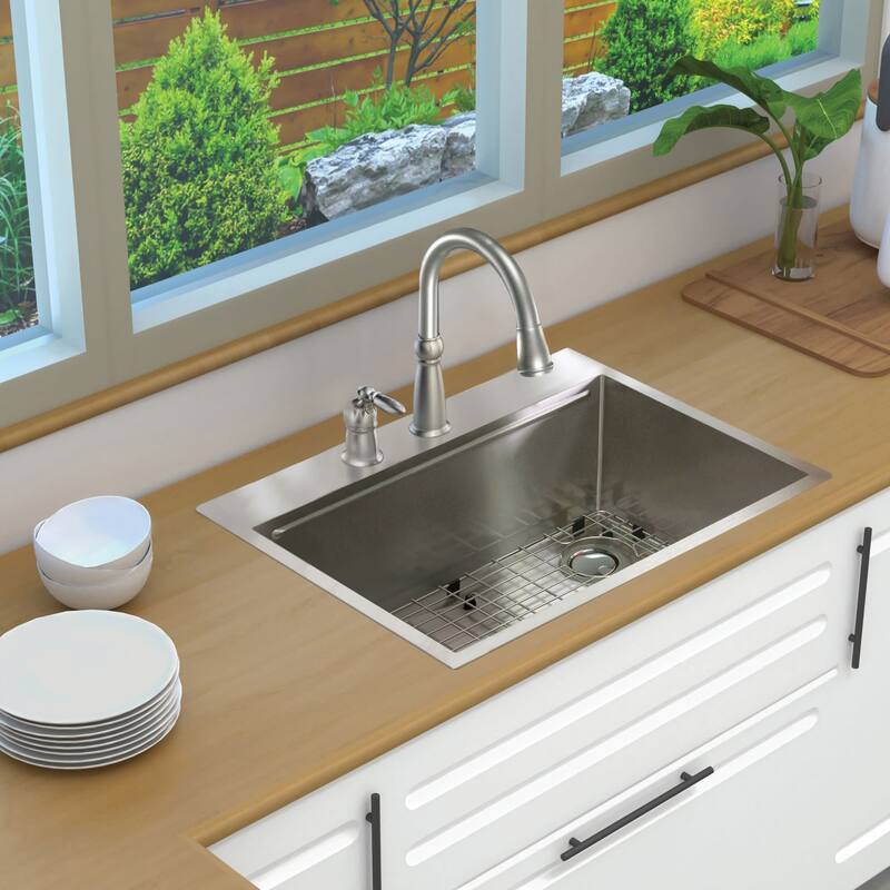 Transolid KWSST302210-ML2 30" Drop In Single Basin Stainless Steel