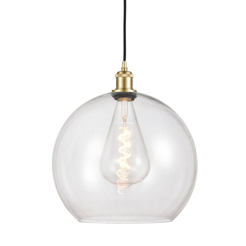 Innovations Lighting 516-1P-18-14 Athens Pendant Athens 14" Wide - Satin Gold / Clear