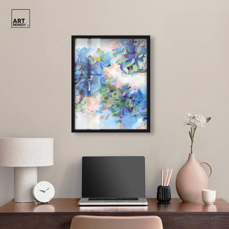 Blue Botanicals Shadowbox by Art Remedy
