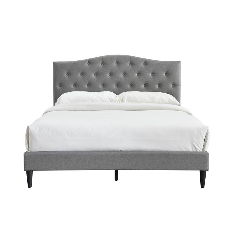 Grace by Ovis Upholstered Button-tufted Platform Bed Frame