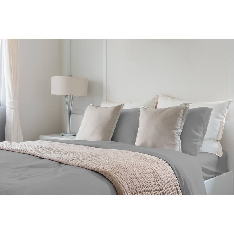 2-Piece Pillowcase Set, 100% Bamboo Breathable 320 Thread Count Pillow Case