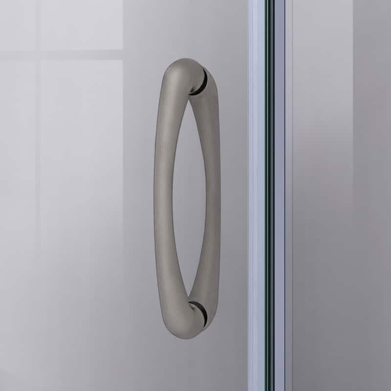 DreamLine Prime 33 in. x 33 in. x 76 3/4 in. H Shower Enclosure, Shower Base and Acrylic Backwall Kit