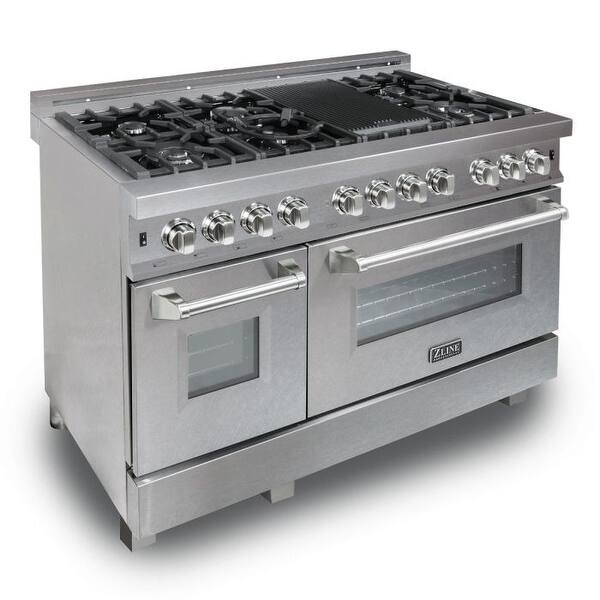 Thor 48 Professional Dual Fuel Propane Range Stainless Hrd4803ulp