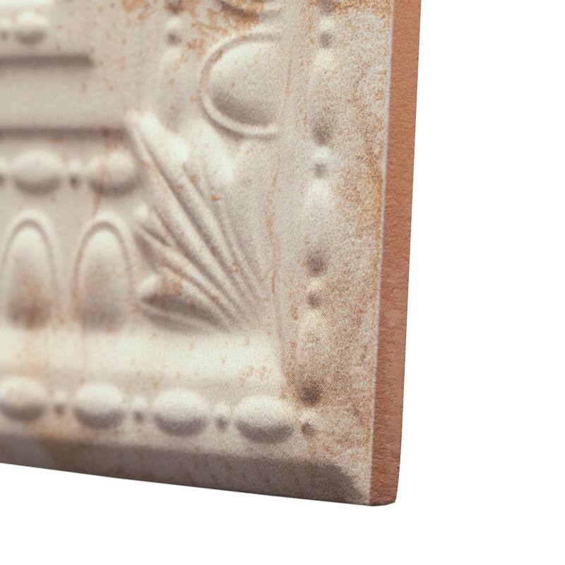 Merola Tile Ritz Ossidato Cream 7-7/8" x 7-7/8" Ceramic Wall Tile