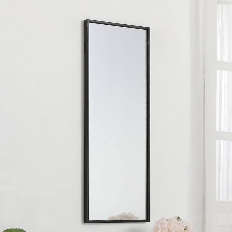 Elegant Lighting Eternity 36" x 14" Rectangular Beveled Metal Framed
