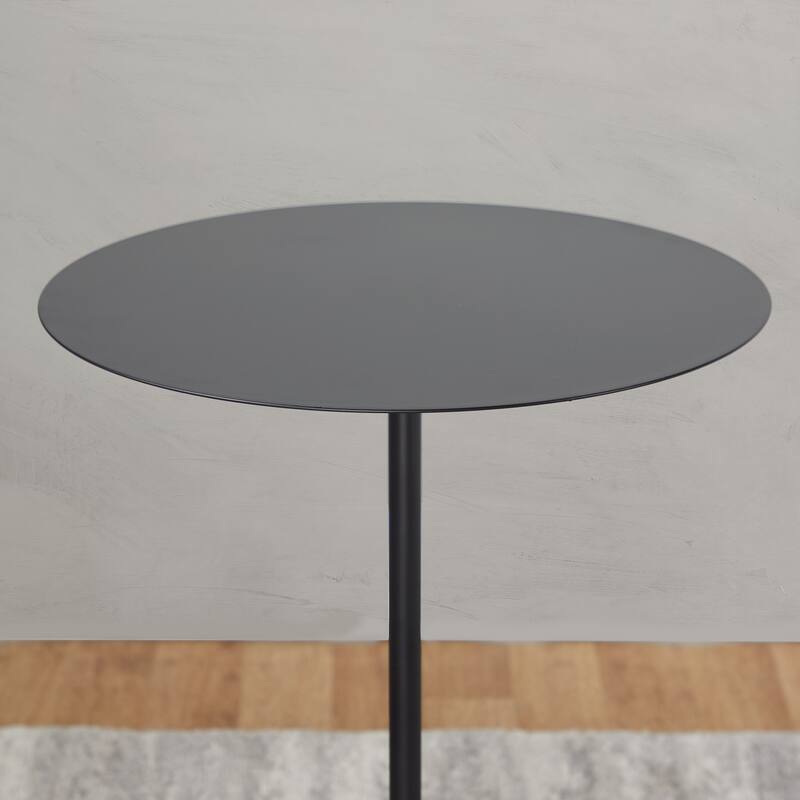Carbon Loft Symbol Side Table with Concrete Base & Metal Top