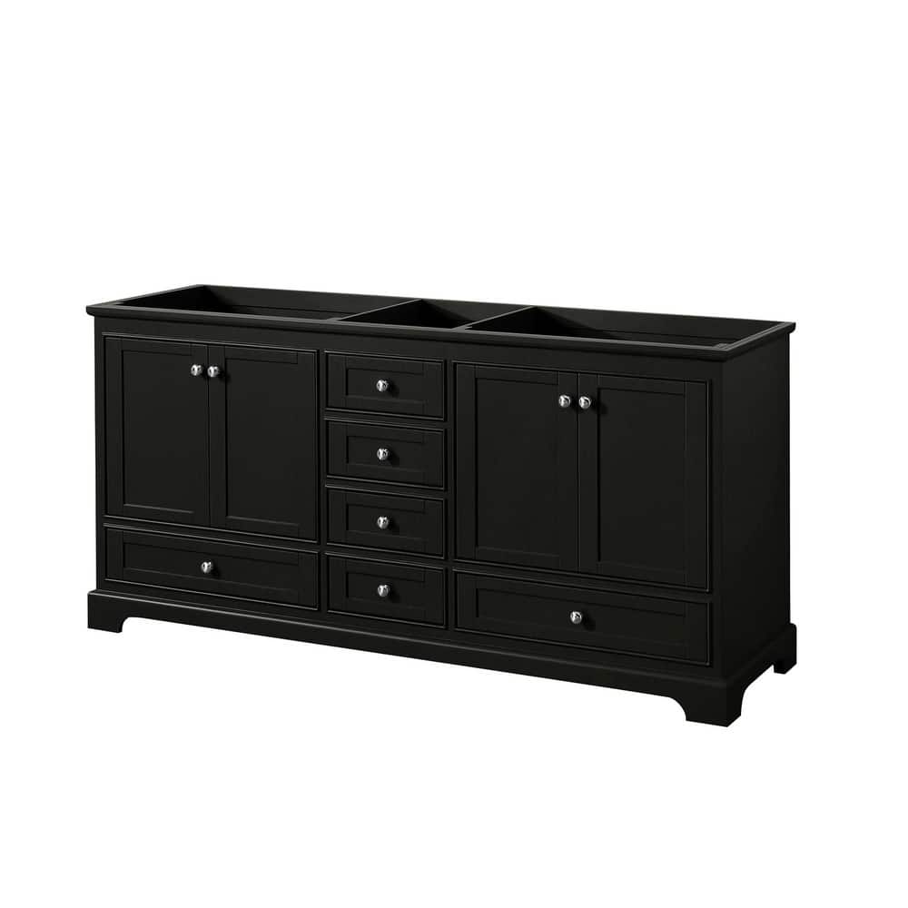 Wyndham Collection Deborah 71" Free Standing Double Wood Vanity