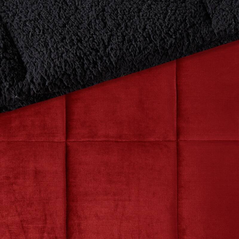 Woolrich Alton Plush to Sherpa Down Alternative Comforter Set