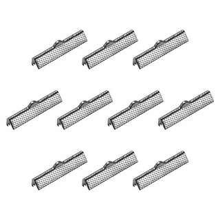 80Pcs Ribbon Crimp Clamp Ends 30mm Cord End Clasp for DIY Craft ...