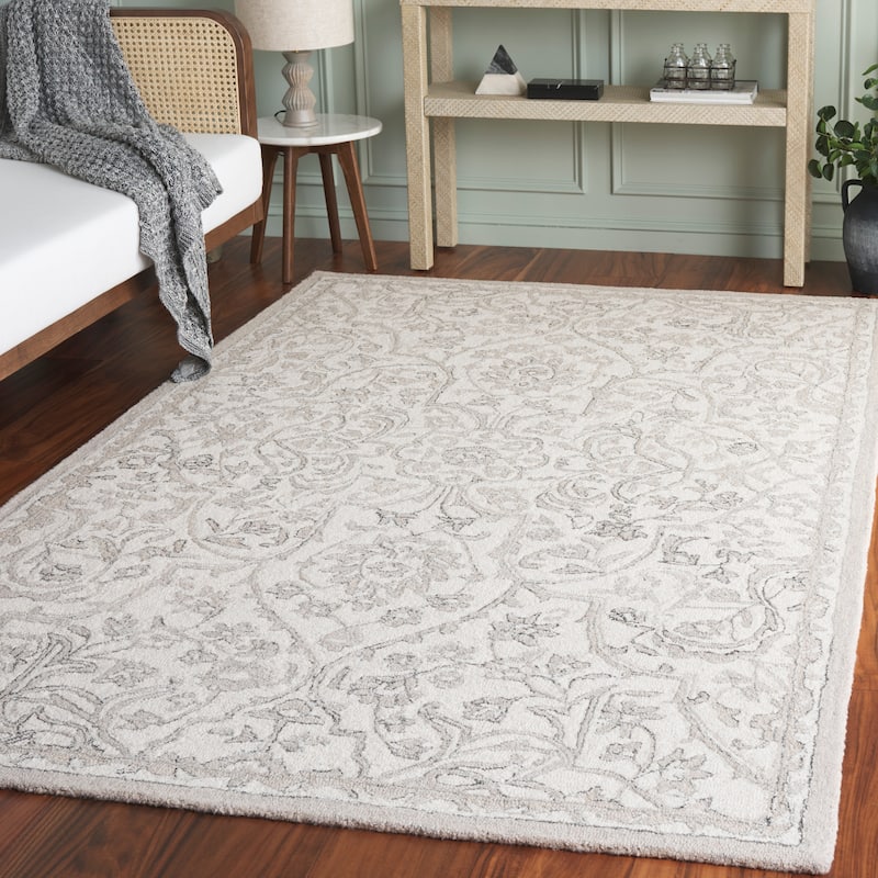 SAFAVIEH Handmade Metro Domizia Wool Rug - 4' x 6' - Ivory/Beige
