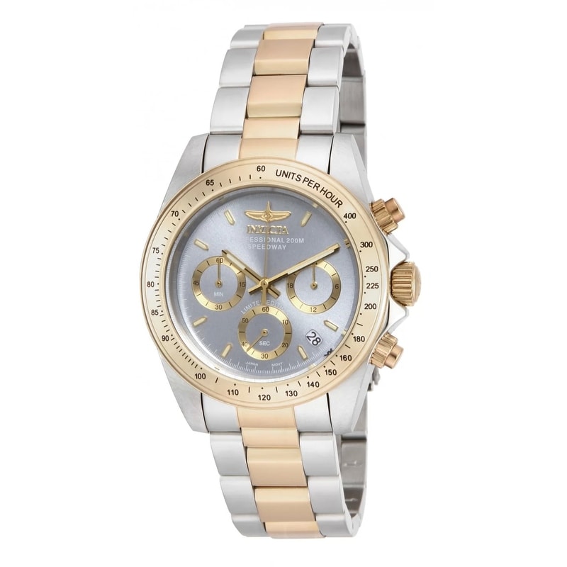 Invicta Men's ILE9212A Speedway Quartz Chronograph Charcoal Dial Watch