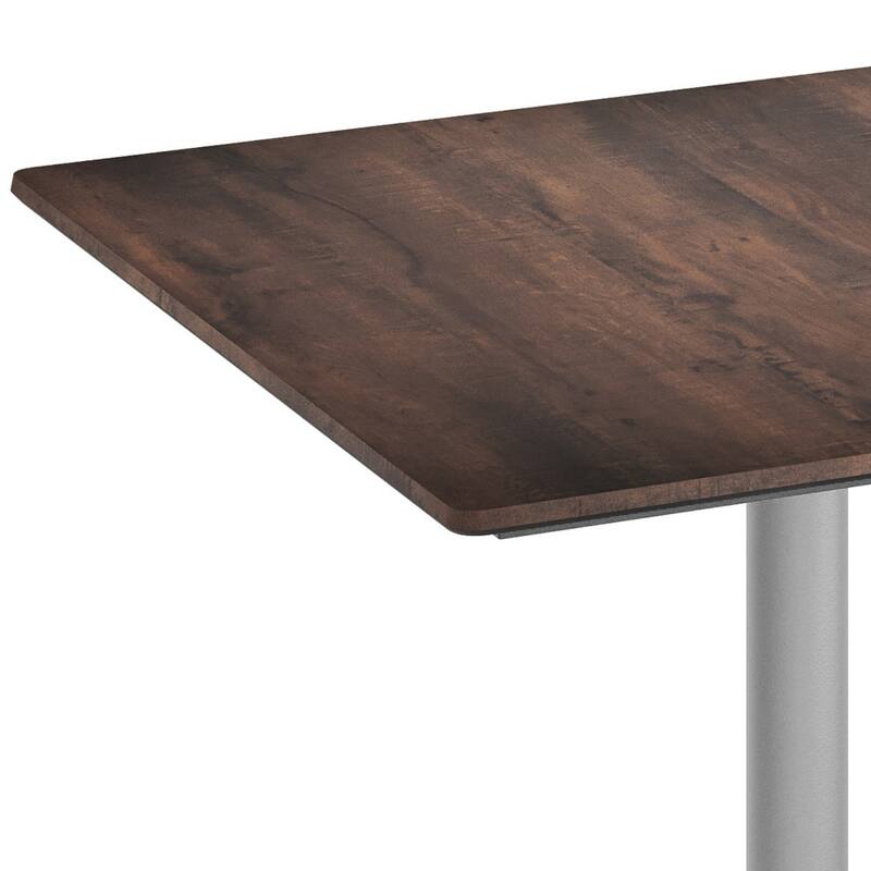 Commercial HPL Tabletop with Table Height Crisscross Base