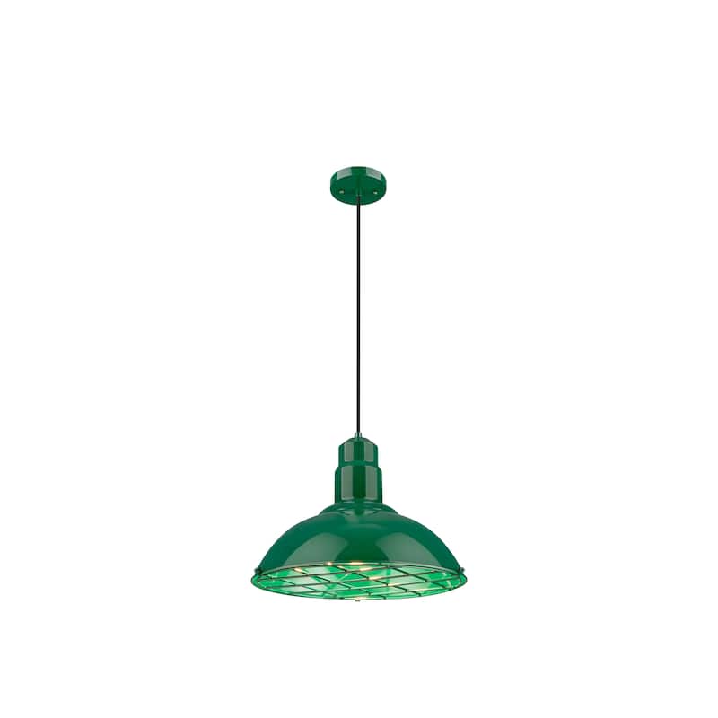 Innovations Lighting Langston - 1 Light 16" Cord Hung Pendant - Green