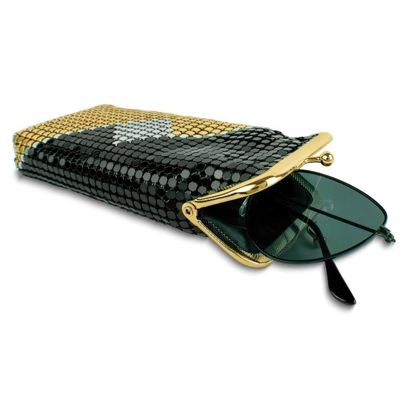 Curata Multicolor Sequin Eyeglass / Cigarette / Multi-Purpose Case