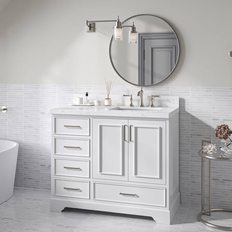 Ariel M042SRCQRVO Stafford 42" Free Standing Single Basin Vanity Set