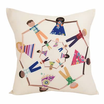 Cali Holding Hands Decorative Pillow by Donna Sharp