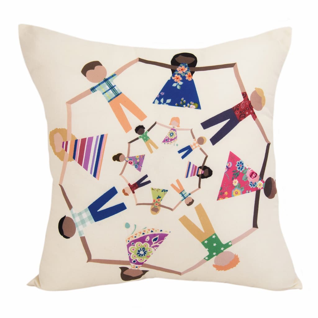 Cali Holding Hands Decorative Pillow by Donna Sharp