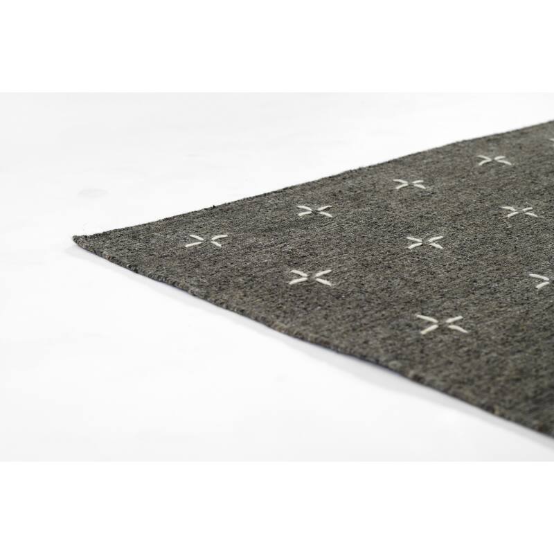 Momeni Oliver Geometric Wool and Polyester Hand Loomed Area Rug