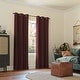 preview thumbnail 99 of 130, Sun Zero Saxon Energy Saving Blackout Grommet Curtain Panel, Single Panel
