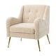 preview thumbnail 14 of 53, Hyperboreüs Upholstery Accent Armchair with Tufted Back by HULALA HOME