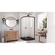 preview thumbnail 54 of 69, DreamLine Prime 38 in. x 38 in. x 74 3/4 in. Sliding Shower Enclosure and Shower Base Kit - 38" x 38"