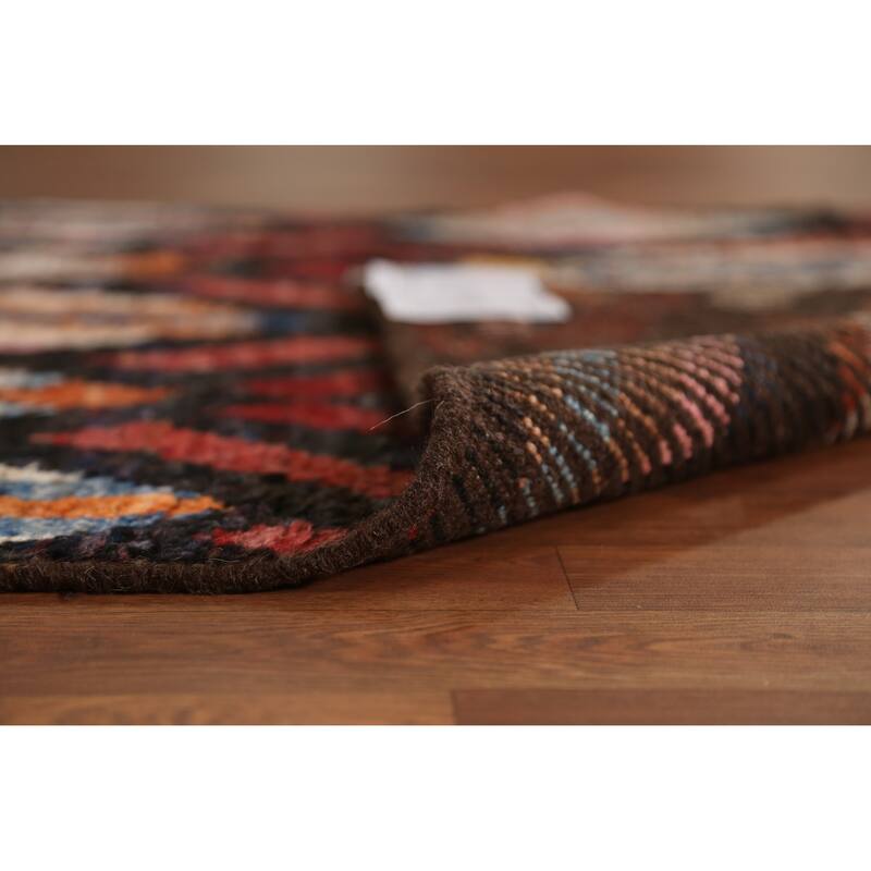 Trellis Moroccan Oriental Runner Rug Handmade Wool Carpet - 3'4" x 12'8"