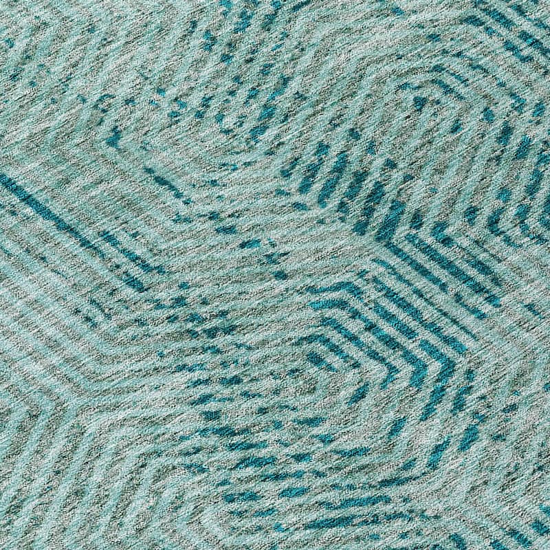 Machine Washable Indoor/ Outdoor Chantille Contemporary Maze Rug