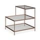 preview thumbnail 6 of 9, SEI Furniture Grant Glam Accent Table warm gold - Glass