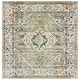preview thumbnail 99 of 124, SAFAVIEH Madison Andra Boho Oriental Distressed Rug 6'7" Square - Sage/Ivory