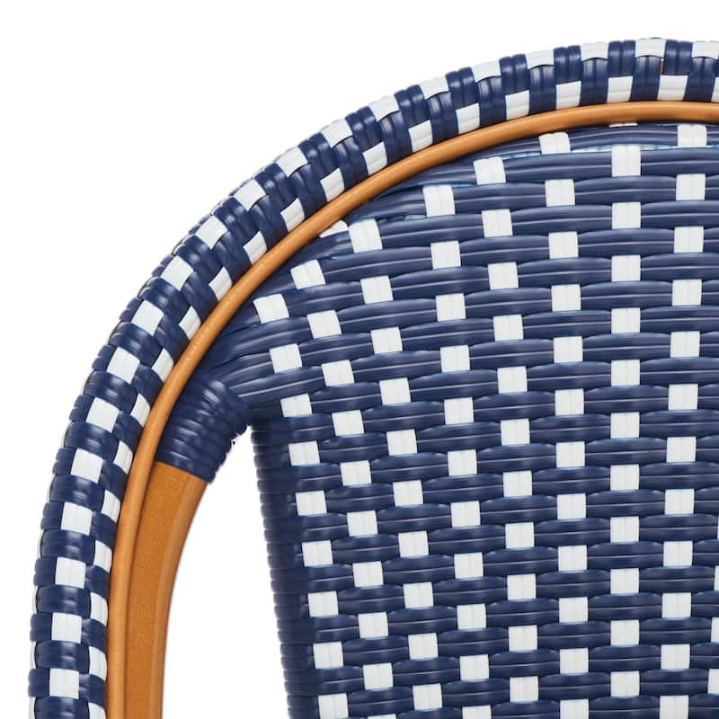 SAFAVIEH Emiliana Outdoor Side Chair Set of 2 (Fully Assembled) - 20Wx35Dx22H