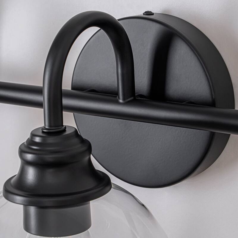 Starsky 3-Lights 20in. Dimmable Bathroom Vanity Light with Glass Globe Shade