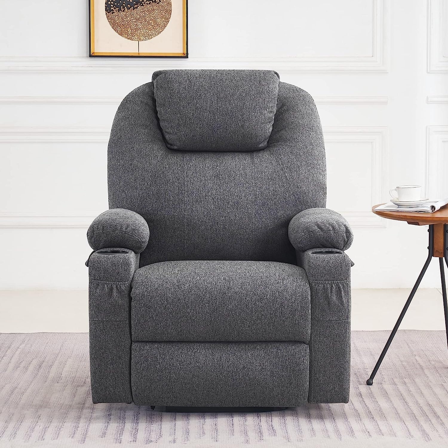 Fabric riser recliner chairs with heat and massage 2025